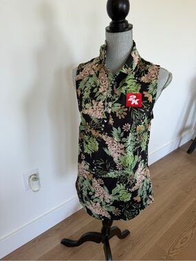 Bad Birdie Womens Randys Moss Sleeveless Golf Polo 2K Collaboration